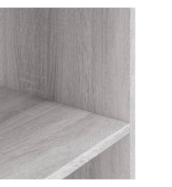 Support d'aquarium sonoma gris 36x75x72,5 cm bois d'ingénierie