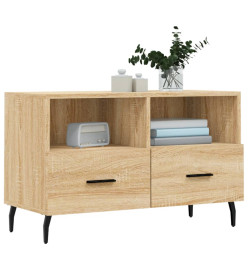 Meuble TV Chêne sonoma 80x36x50 cm Bois d'ingénierie