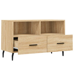 Meuble TV Chêne sonoma 80x36x50 cm Bois d'ingénierie