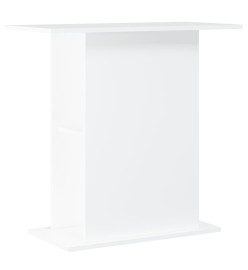 Support pour aquarium blanc 36x75x72,5 cm bois d'ingénierie