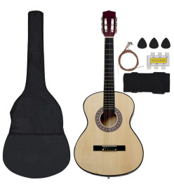 Ensemble de guitare classique débutants et enfants 8pcs 3/4 36"