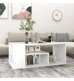 Table basse Blanc 100x50x40 cm Aggloméré