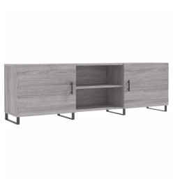 Meuble TV sonoma gris 150x30x50 cm bois d'ingénierie