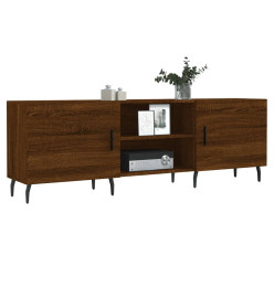 Meuble TV chêne marron 150x30x50 cm bois d'ingénierie