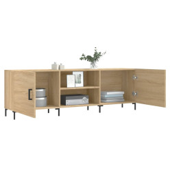 Meuble TV chêne sonoma 150x30x50 cm bois d'ingénierie