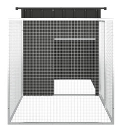 Cage pour poules Anthracite 200x91x100 cm Acier galvanisé