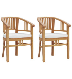 Ensemble à dîner de jardin 3 pcs Bois de teck massif