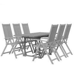 Ensemble de salle à manger de jardin 7 pcs Bois d'acacia solide