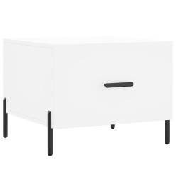Table basse blanc 50x50x40 cm bois d'ingénierie