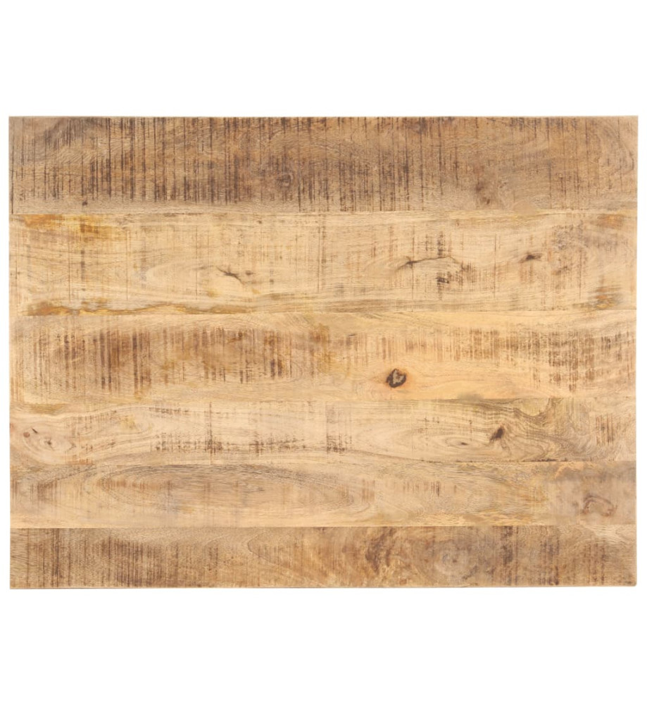 Dessus de table Bois de manguier solide 25-27 mm 80x70 cm