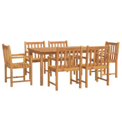 Ensemble de salle à manger de jardin 7 pcs Bois d'acacia solide