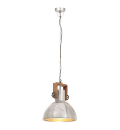 Lampe suspendue industrielle 25 W Argenté Rond 30 cm E27