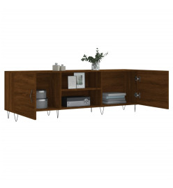 Meuble TV chêne marron 150x30x50 cm bois d'ingénierie