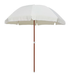 Parasol avec mât en acier 240 cm Sable