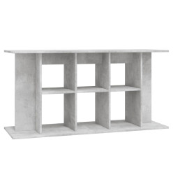 Support pour aquarium gris béton 120x40x60 cm bois d'ingénierie