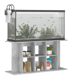 Support pour aquarium gris béton 120x40x60 cm bois d'ingénierie