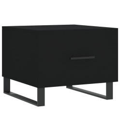 Table basse Noir 50x50x40 cm Bois d'ingénierie