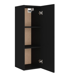 Ensemble de meubles TV 4 pcs Noir Bois d'ingénierie