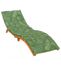 Coussin de chaise longue motif de feuilles tissu oxford
