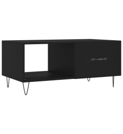 Table basse noir 90x50x40 cm bois d'ingénierie