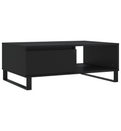 Table basse noir 90x60x35 cm bois d'ingénierie