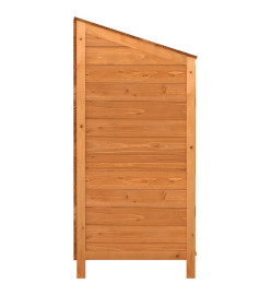 Remise de jardin Marron 102x52x112 cm Bois de sapin solide