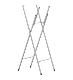 Pieds de table de bar pliables Argenté 45x53x108 cm