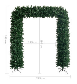 Arche d'arbre de Noël Vert 240 cm