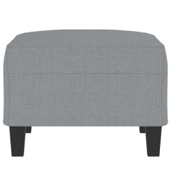 Repose-pied Gris clair 70x55x41 cm Tissu