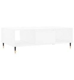 Table basse blanc 104x60x35 cm bois d'ingénierie
