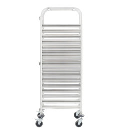 Chariot de cuisine pour 16 plateaux 38x55x163 cm Inox