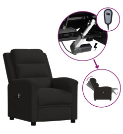 Fauteuil inclinable électrique noir velours