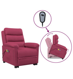 Fauteuil de massage Rouge bordeaux Velours