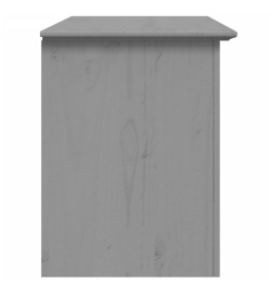 Meuble TV avec 2 tiroirs BODO gris 91x43x56cm bois massif pin