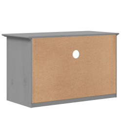 Meuble TV avec 2 tiroirs BODO gris 91x43x56cm bois massif pin