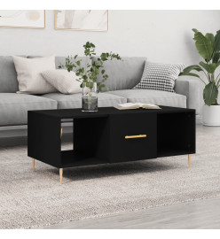 Table basse noir 102x50x40 cm bois d'ingénierie