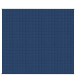 Couverture lestée Bleu 200x220 cm 9 kg Tissu