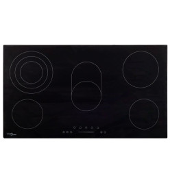 Plaque de cuisson Céramique 5 brûleurs Contrôle tactile 8500 W