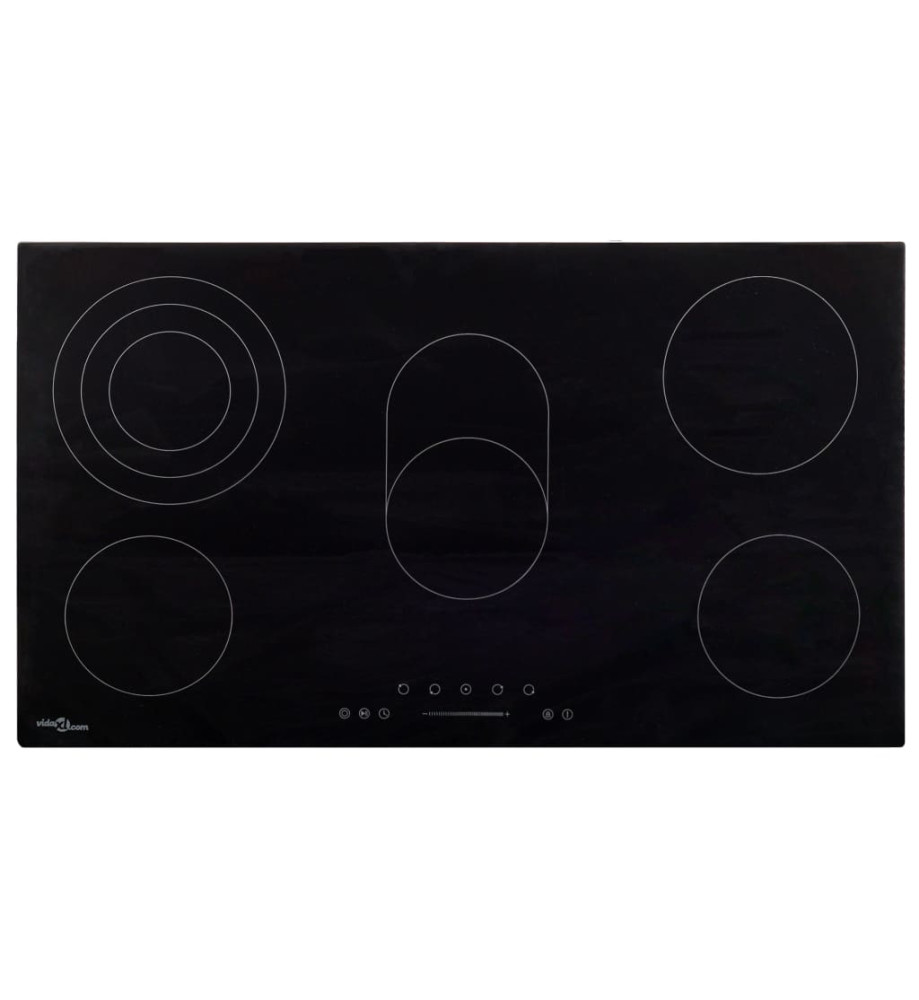 Plaque de cuisson Céramique 5 brûleurs Contrôle tactile 8500 W