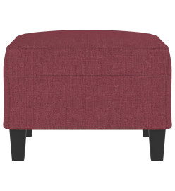 Repose-pied Rouge bordeaux 70x55x41 cm Tissu