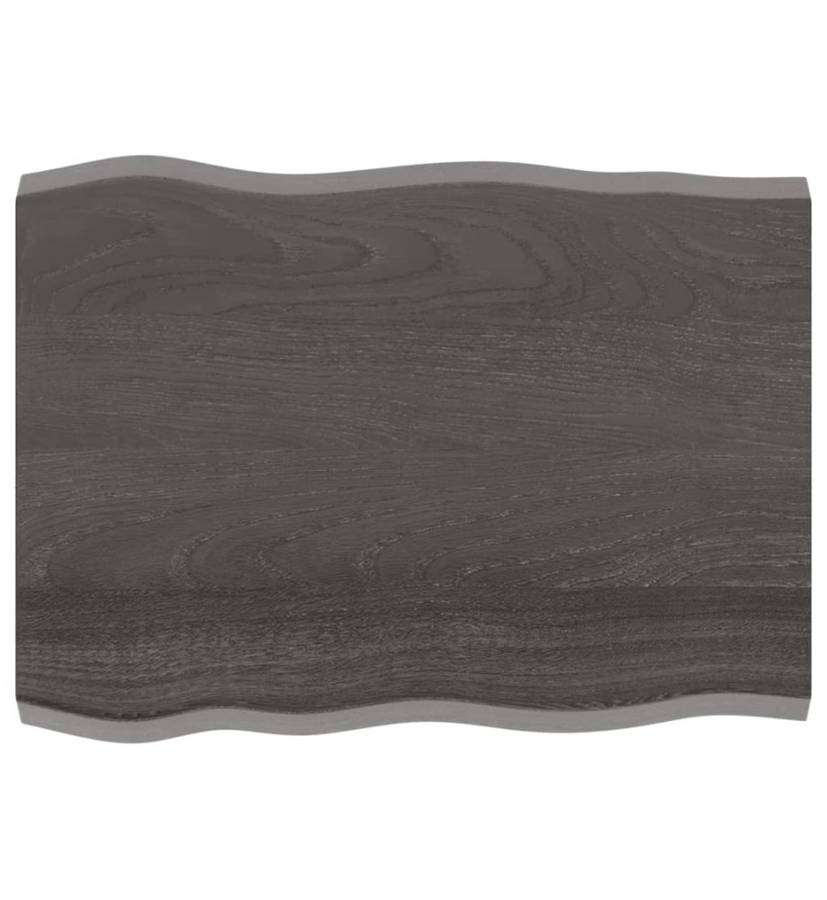 Dessus de table bois chêne massif traité bordure assortie