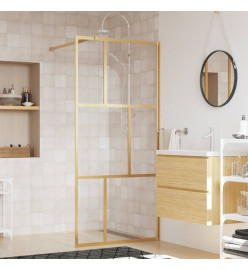 Paroi de douche avec verre ESG transparent doré 80x195 cm