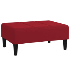 Repose-pied Rouge bordeaux 78x56x32 cm Velours