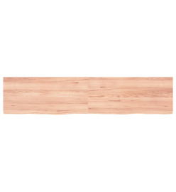 Dessus de table marron clair 180x40x4 cm bois chêne traité