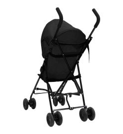 Poussette bébé Anthracite et noir Acier