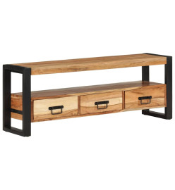 Meuble TV 120x30x45 cm bois d'acacia massif