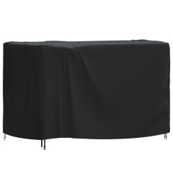 Housse de salon de jardin noir 140x70x90 cm imperméable 420D