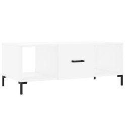 Table basse blanc 102x50x40 cm bois d'ingénierie