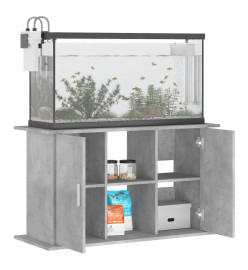 Support pour aquarium gris béton 101x41x58 cm bois d'ingénierie