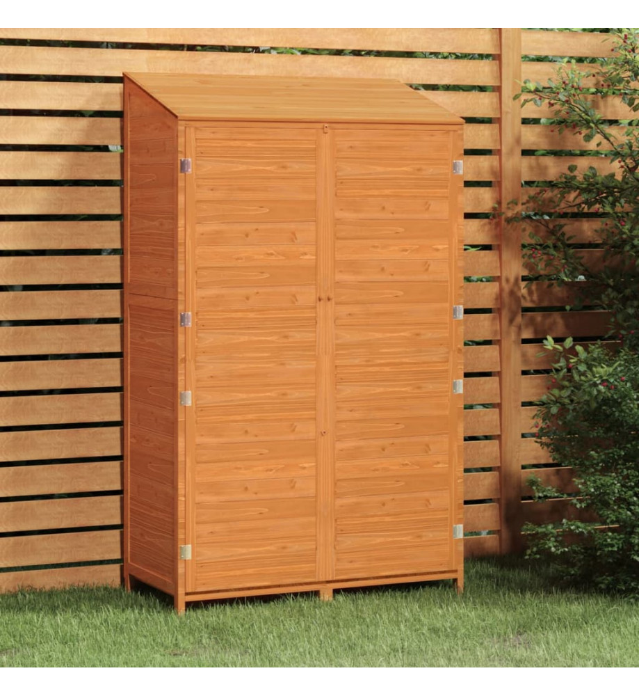 Remise de jardin Marron 102x52x174,5 cm Bois de sapin solide